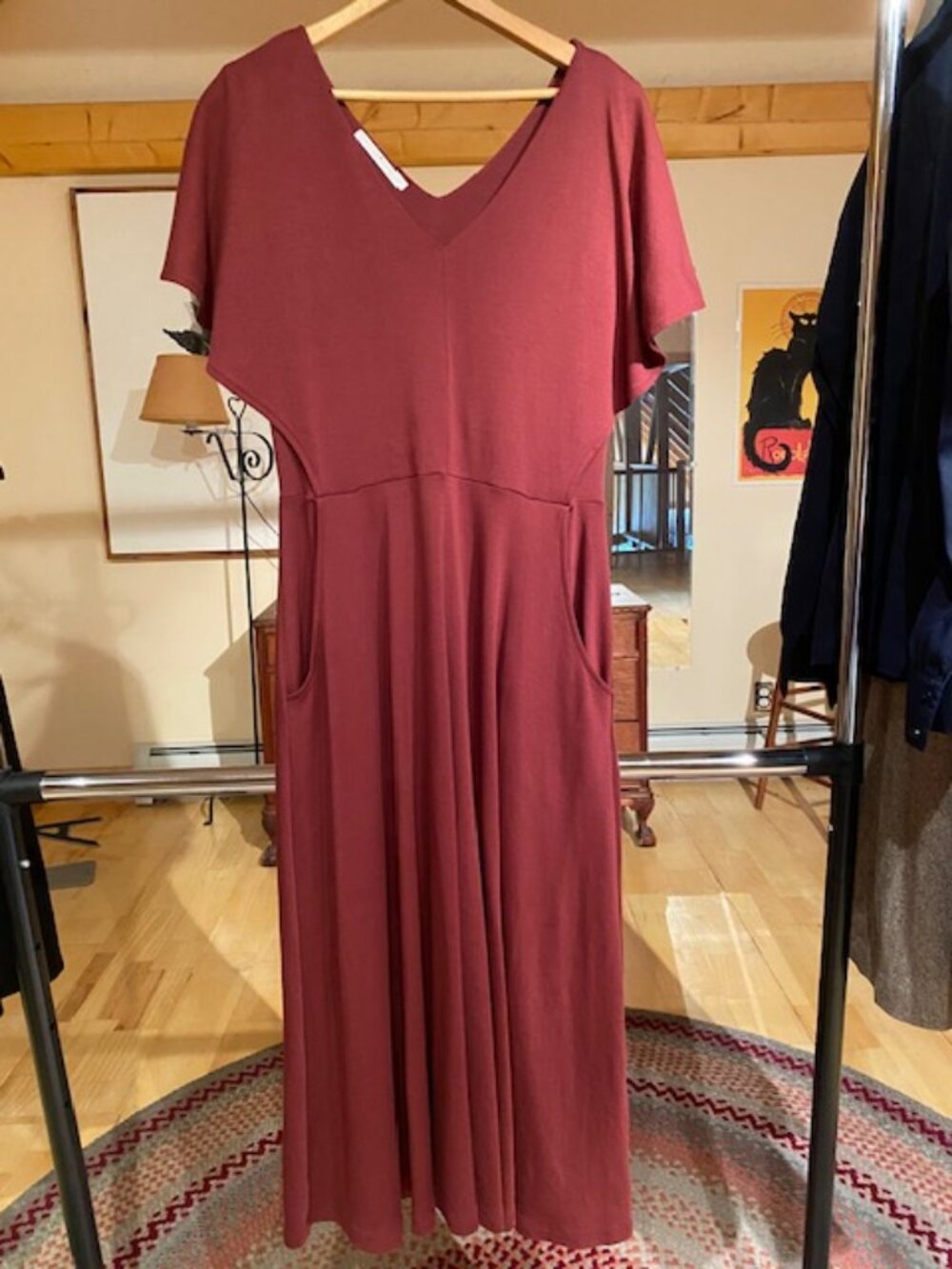 Peruvian Connection Merlot Charisse Dress Sz M Excellent Fresh NWOT